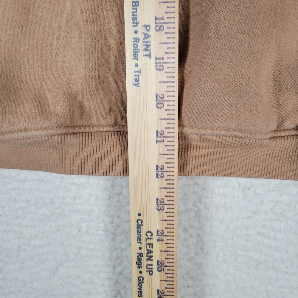 Fudo Hoodie Kids Size 12 Tan Fleece Lined Athleisure Kangaroo Pocket Pullover - Picture 2 of 13